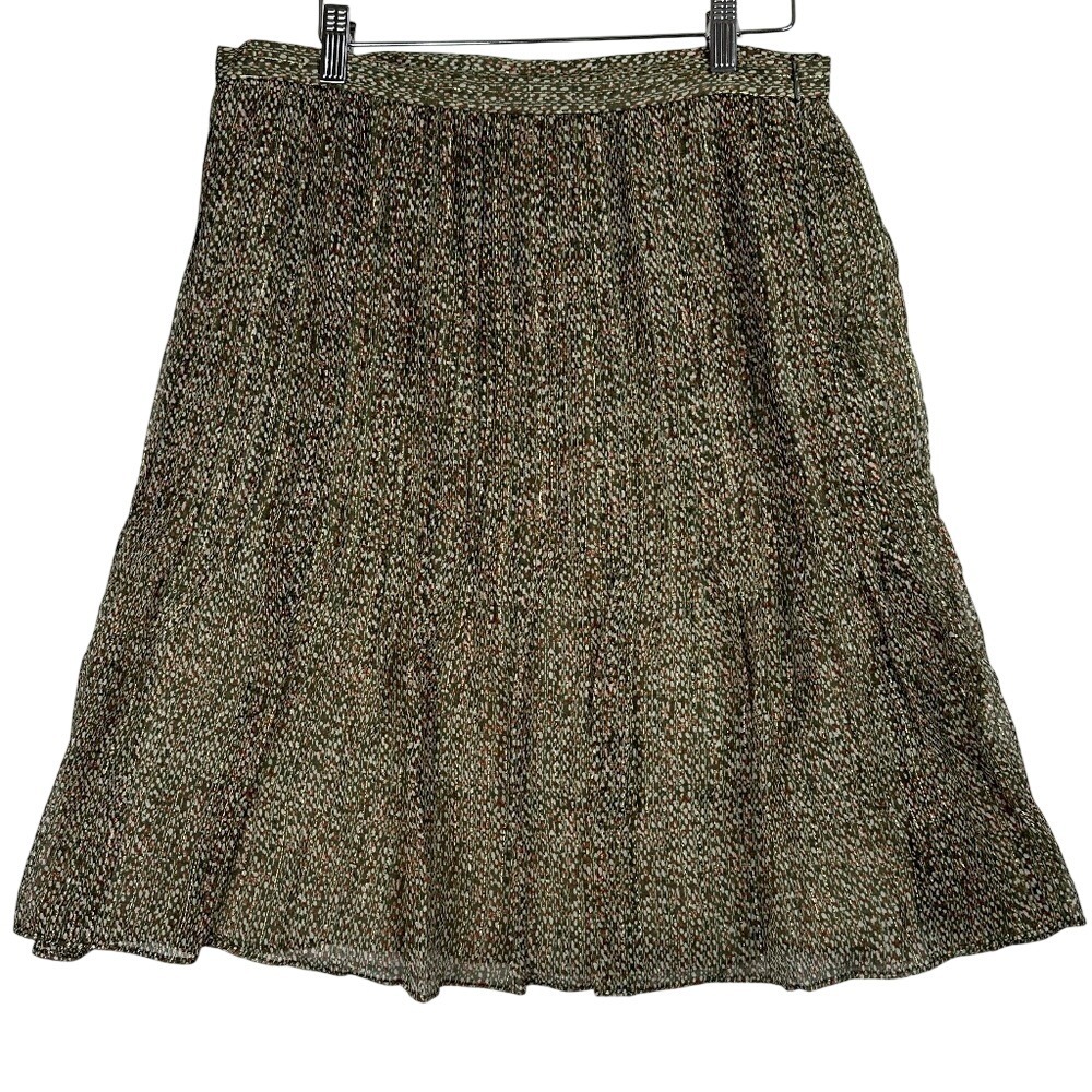 W by Worth Green Silk‎ Skirt Size 10